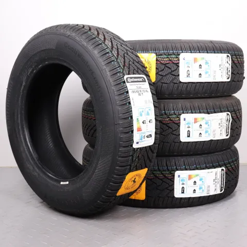 Background image for 4x Winterreifen Continental Winter Contact TS850 195/65R15 95T XL DOT20 volles Profil -> ungefahren NEU DEMO