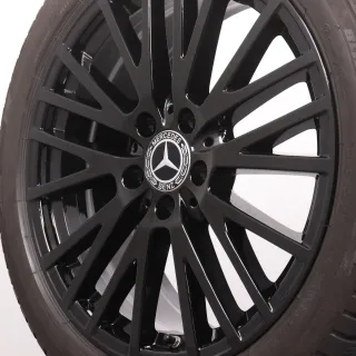 Winterräder 18 Zoll Mercedes-Benz A W177 B W247 CLA-Klasse C118 X118 Original Felgen A1774010600 Winterreifen DOT24&25 6mm 225/45R18 91H MO Bridgestone Blizzak LM001 schwarz glanz - Bild 7