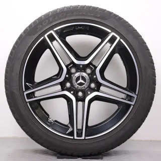 Winterräder 18 Zoll Mercedes-Benz A- B- CLA- Klasse W177 V177 W247 C118 X118 Original Felgen A1774011500 Winterreifen 4,5mm 225/45R18 91H MO Pirelli - Bild 6