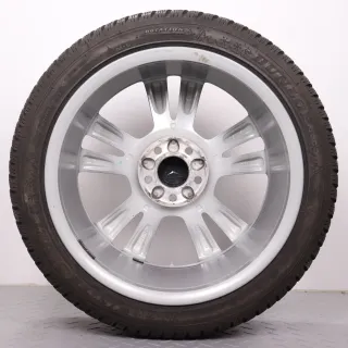 Winterräder 18 Zoll Mercedes C-Klasse W205 S205 C205 A205 Original Felgen A2054012802 & A2054012902 Reifen Michelin & Dunlop 225/45R18 & 245/40R18 RDK - Bild 7