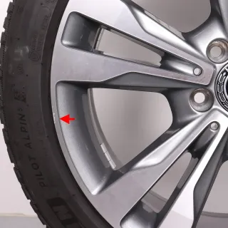 Winterräder 18 Zoll Mercedes C-Klasse W205 S205 C205 A205 Original Felgen A2054012802 & A2054012902 Reifen Michelin 4,5-5 225/45R18 & 245/40R18 RDK - Bild 9