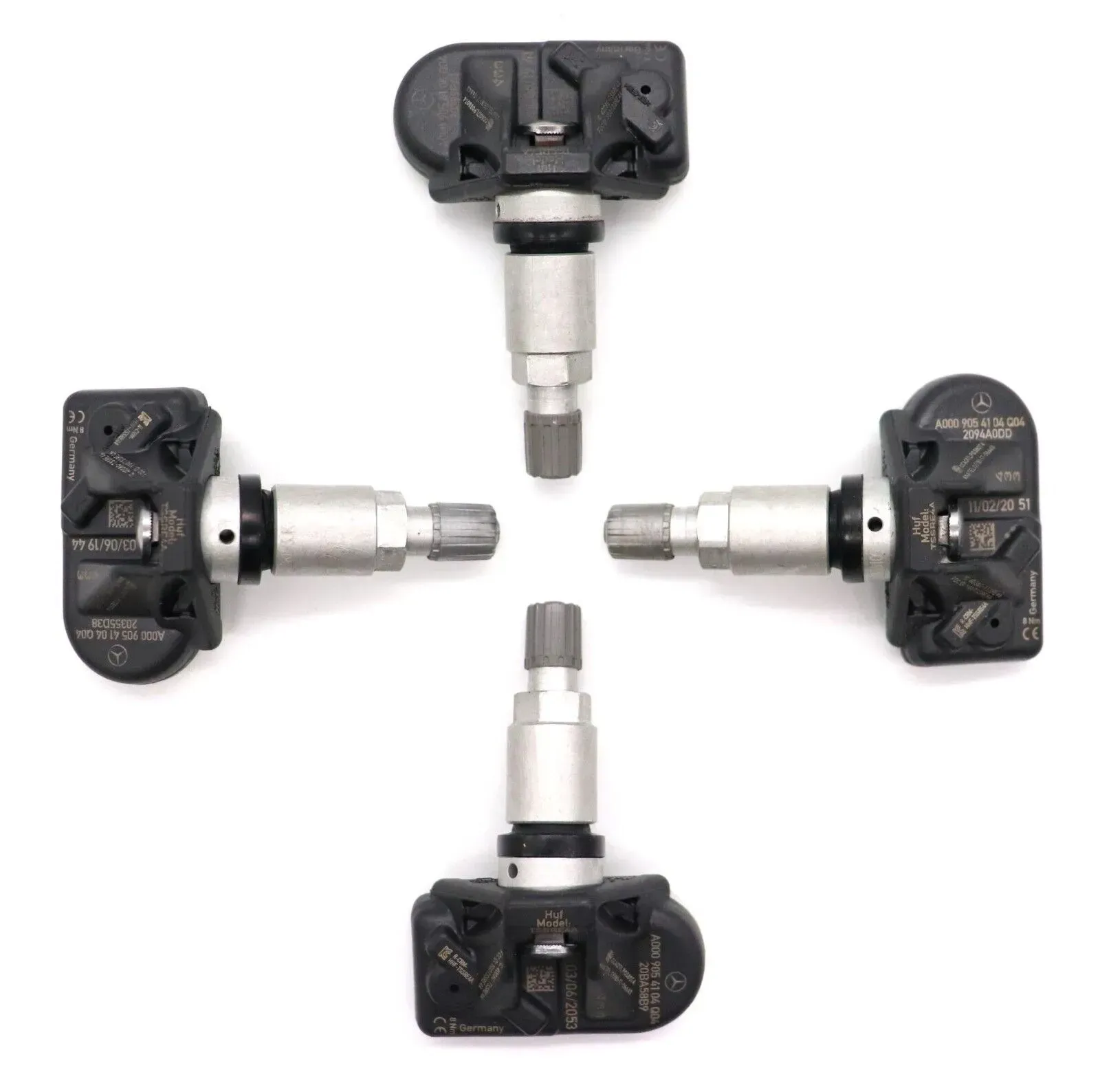 4 Reifendrucksensoren Mercedes A0009054104 Original W177 V177 C118 W247 V167 RDK - Bild 1
