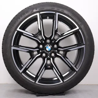 Winterräder 19 Zoll BMW i4 G26 & 4er Gran Coupe G26 Original Felgen Styling 859M 8747304 & 8747305 8,5x19ET35 & 9x19ET42 Reifen 5-5,5mm DOT21 245/40R19 & 255/40R19 Goodyear RDK - Bild 4