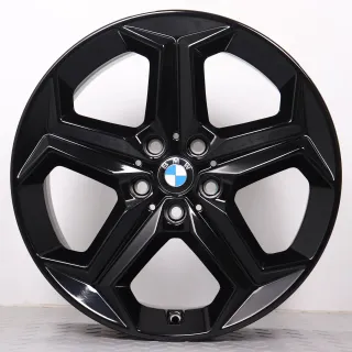 Alufelgen 18 Zoll BMW X1 iX1 U11 X2 iX2 U10 Original Felgen Felgensatz Styling 865 6898039 schwarz 7,5x18ET50 5x112 66,6 - Bild 3