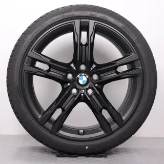 Winterräder 18 Zoll BMW 1er F40 2er Gran Coupe F44 Original Felgen Styling 556M schwarz matt 8053524 Winterreifen Bridgestone 225/40R18 92V XL * RSC Runflat 5mm DOT19 - Bild 2