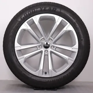 Winterräder 20 Zoll Audi Q7 SQ7 4M Original Felgen 4M0601025DA Winterreifen DOT24 6-6,5mm 285/45R20 112V XL AO Goodyear Ultra Grip 8 Performance SUV silber 9x20ET28 - Bild 5