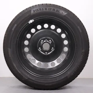 VW Caddy SK 17 Zoll Winterräder Original Stahlfelgen Reifen 215/55R17 98H XL DOT21 2x6-6,5mm / 2x 7mm RDK Satz - Bild 8