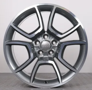1x Alufelge 19 Zoll Audi Q3 8U Original Einzelfelge Ersatzfelge 10-Speichen Felge 8U0071499 4EE / 8U0071499 grau glanzgedreht 8,5x19ET36 5x112 57,1mm NEU - Bild 1