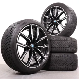 Winterräder 19 Zoll BMW i4 G26 & 4er Gran Coupe G26 Original Felgen Styling 859M 8747304 & 8747305 8,5x19ET35 & 9x19ET42 Winterreifen 5,5mm DOT21 245/40R19 & 255/40R19 Goodyear RDK - Bild 1