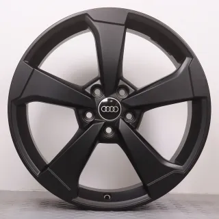 Alufelgen 19 Zoll Audi A3 S3 RS3 8V Original Felgen Felgensatz Rotor 2 AUDI SPORT 8V0601025ES schwarz matt 8x19ET49 5x112 57,1mm - Bild 4