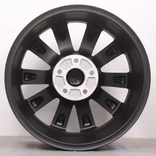 Alufelgen 17 Zoll VW T5 T6 T6.1 Original Felgen Felgensatz Merano 7E0071497A schwarz matt 7x17ET56 5x120 65,1mm Bus Multivan Transporter - Bild 8