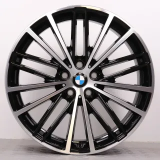 Alufelgen 19 Zoll BMW 5er G30 G31 Original Felgen Felgensatz Styling 635 V-Speiche schwarz glanzgedreht 8x19ET30 & 9x19ET44 5x112 66,6mm NEU DEMO - Bild 2