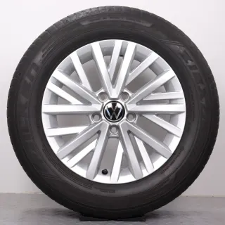 Sommerräder 16 Zoll VW T-Roc A1 Original Felgen 2GA601025AA Sommerreifen 215/60R16 95V Falken ZIEX ZE310A ECORUN Chester silber 6,5x16ET43 5x112 Alufelgen Sommerradsatz NEUWERTIG - Bild 5