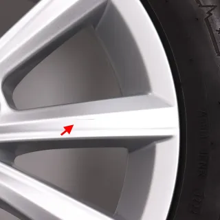 Winterräder 16 Zoll VW Passat 3G B8 Original Felgen 3G0071496B Winterreifen 215/60R16 95H Dunlop Winter Sport 5 Merano silber 6,5x16ET42 5x112 Alufelgen Winterradsatz - Bild 3