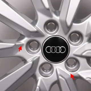 Winterräder 16 Zoll Audi A1 CityCarver / Allstreet Original Felgen 82A601025C Winterreifen DOT22 8mm 205/60R16 92H AO Michelin Alpin 5 10-Speichen Design silber 6,5x16ET40 - Bild 8