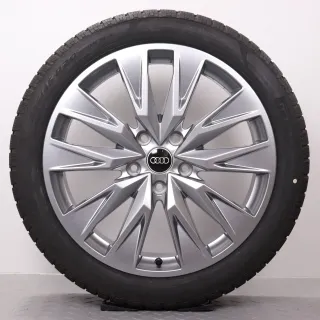 Winterräder 20 Zoll Audi A6 e-tron GH Original Felgen 85E601025AR & AS Winterreifen 235/45R20 & 265/40R20 XL R0 Pirelli P Zero Winter 5-Doppelspeichen platingrau NEU - Bild 2