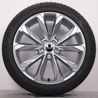 Winterräder 20 Zoll Audi A6 Allroad 4K C8 Original Felgen grau 4K9601025M DOT25 Winterreifen 245/45R20 103W XL AO Continental WinterContact TS850P NEU - Bild 3