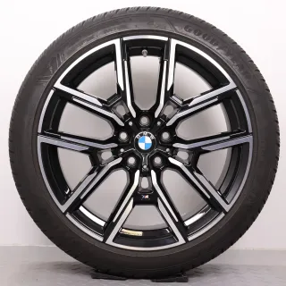 Winterräder 19 Zoll BMW i4 G26 & 4er Gran Coupe G26 Original Felgen Styling 859M 8747304 & 8747305 8,5x19ET35 & 9x19ET42 Winterreifen 5,5mm DOT21 245/40R19 & 255/40R19 Goodyear RDK - Bild 4