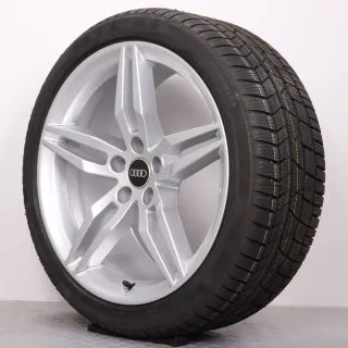 Winterräder 19 Zoll Audi A5 S5 F5 8W Original Felgen 8W0601025AM Winterreifen 255/35R19 96V XL AO Continental Winter Contact TS830P silber 8,5x19ET32 NEU - Bild 7