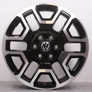 Alufelgen 20 Zoll VW Amarok T1 Original Felgen Felgensatz Bendigo 2HJ601025K schwarz glanzgedreht 8x20ET55 6x139,7 93,1mm Neu DEMO N1XC-1007-C1B - Bild 3