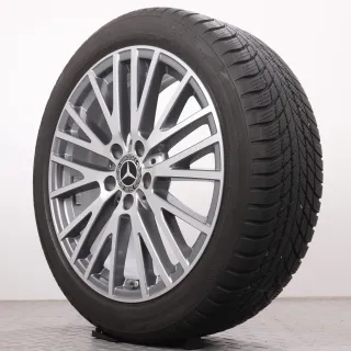Winterräder 18 Zoll Mercedes-Benz A- / B-Klasse W177 W247 CLA C118 X118 Original Felgen A1774010600 Winterreifen 5mm DOT24 225/45R18 91H MO Bridgestone Blizzak LM-001 7,5x18ET49 - Bild 6