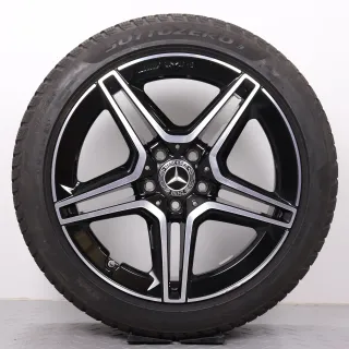 Winterräder 18 Zoll Mercedes-Benz A- B- CLA- Klasse W177 V177 W247 C118 X118 Original Felgen A1774011500 Winterreifen 5,5-6mm DOT18 225/45R18 91H MO Pirelli - Bild 4