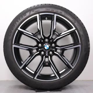 Winterräder 19 Zoll BMW i4 G26 & 4er Gran Coupe G26 Original Felgen Styling 859M 8747304 & 8747305 8,5x19ET35 & 9x19ET42 Reifen 5-5,5mm DOT21 245/40R19 & 255/40R19 Goodyear RDK - Bild 7