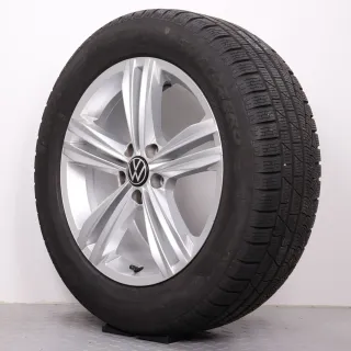 Winterräder 18 Zoll VW Tiguan II & Allspace Original Felgen Sebring 5NA601025M Winterreifen 235/55R18 104H XL AO Pirelli Sottozero Winter 210 Serie 2 DOT23 7,5-8mm - Bild 6