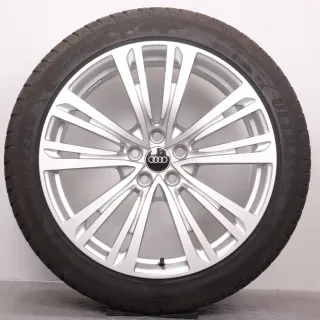 Winterräder 20 Zoll Audi A8 S8 4N D5 Original Felgen 4N0601025Q Winterreifen 7mm DOT23&24 265/40R20 104V XL AO Goodyear Ultragrip Performance GEN-1 Silber 9x20ET40 - Bild 2