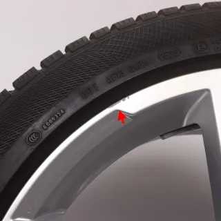 Winterräder 20 Zoll Audi A6 S6 4K C8 Original Felgen 4K0601025K Winterreifen 7-7,5mm DOT23&24 255/40R20 101W XL AO Continental Winter Contact TS 850 P 5-Arm Design RDK - Bild 7