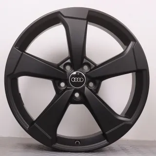 Alufelgen 19 Zoll Audi A3 S3 RS3 8V Original Felgen Felgensatz Rotor 2 AUDI SPORT 8V0601025ES schwarz matt 8x19ET49 5x112 57,1mm - Bild 9