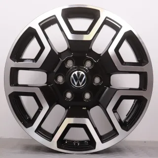 Alufelgen 20 Zoll VW Amarok T1 Original Felgen Felgensatz Bendigo 2HJ601025K schwarz glanzgedreht 8x20ET55 6x139,7 93,1mm Neu DEMO N1XC-1007-C1B - Bild 5