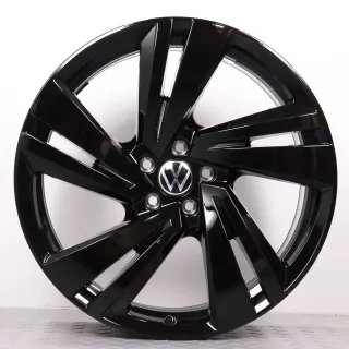 Alufelgen 20 Zoll VW Touareg III CR Original Felgen Felgensatz Nevada 760601025AA schwarz 9x20ET33 5x112 66,6mm NEU DEMO - Bild 4