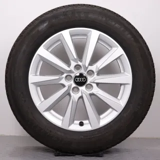 Winterräder 16 Zoll Audi A1 CityCarver / Allstreet Original Felgen 82A601025C Winterreifen DOT24 7,5-8mm 205/60R16 92H AO Michelin Alpin 5 10-Speichen Design silber 6,5x16ET40 - Bild 4