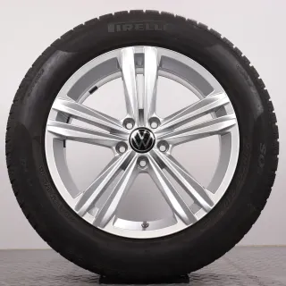 Winterräder 18 Zoll VW Tiguan II & Allspace Original Felgen Sebring 5NA601025M Winterreifen 235/55R18 104H XL AO Pirelli Sottozero Winter 210 Serie 2 4&5mm DOT2721 - Bild 5