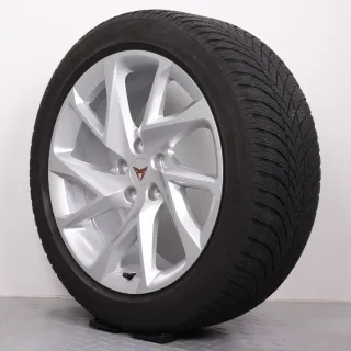 Winterräder 18 Zoll Cupra Formentor KM Original Felgen 5FF601025C Winterreifen 245/45R18 100V XL Bridgestone Silber 8x18ET40 5x112 Alufelgen - Bild 6