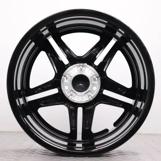 1x Alufelge 18 Zoll Mercedes-AMG A-Klasse V177 W177 B-Klasse W247 CLA-Klasse C118 X118 Original Einzelfelge Ersatzfelge AMG 5-Doppelspeichen A1774011500 schwarz glanzgedreht 5x112 - Bild 4