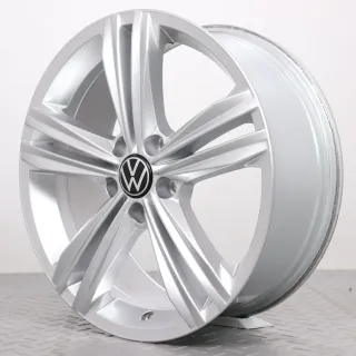 1x Alufelge 18 Zoll VW Tiguan 2 5NA Original Einzelfelge Ersatzfelge Sebring 5NA601025M silber 7x18ET43 5x112 57,1mm - Bild 2