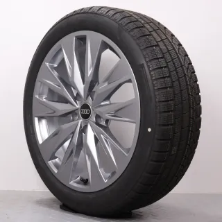 Winterräder 20 Zoll Audi A6 e-tron GH Original Felgen 85E601025AR & AS Winterreifen 235/45R20 & 265/40R20 XL R0 Pirelli P Zero Winter 5-Doppelspeichen platingrau NEU - Bild 4