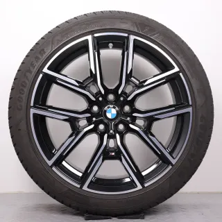 Winterräder 19 Zoll BMW i4 G26 & 4er Gran Coupe G26 Original Felgen Styling 859M 8747304 & 8747305 8,5x19ET35 & 9x19ET42 Reifen 5-5,5mm DOT21 245/40R19 & 255/40R19 Goodyear RDK - Bild 9