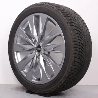 Winterräder 20 Zoll Audi A6 e-tron GH Original Felgen 85E601025AR & AS Winterreifen DOT24&25 6,5-7mm 235/45R20 & 265/40R20 XL AO MIchelin Pilot Alpin 5 5-Doppelspeichen platingrau - Bild 9