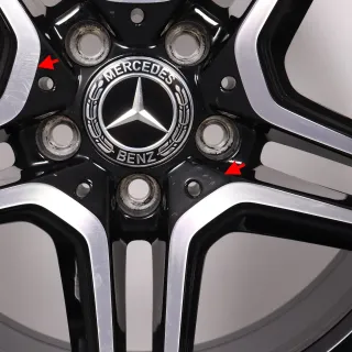 Winterräder 18 Zoll Mercedes-Benz A- B- CLA- Klasse W177 V177 W247 C118 X118 Original Felgen A1774011500 Winterreifen 5,5-6mm DOT18 225/45R18 91H MO Pirelli - Bild 7