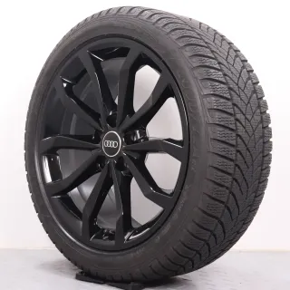 Winterräder 18 Zoll Audi A4 S4 8W B9 Original Felgen schwarz glanz 8W0601025H Winterreifen volles Profil DOT23&24 245/40R18 97V XL AO Goodyear Ultragrip Performance GEN-1 8x18ET40 - Bild 6