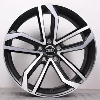 Alufelgen 19 Zoll Audi A4 S4 8W B9 Original Felgen Felgensatz 5-Arm-Sidus 8W0071499 schwarz glanzgedreht 8,5x19ET40 5x112 66,6mm NEU - Bild 3