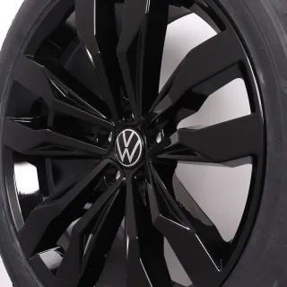 Sommerräder 20 Zoll VW Tiguan II & Allspace Original Felgen Suzuka 5NA601025G Sommerreifen 255/40R20 101Y XL Hankook Ventus S1 EVO3 8,5x20ET38 schwarz glänzend - Bild 7