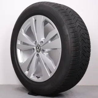 Winterräder 19 Zoll VW ID.4 & ID.5 Original Felgen Loen 11A071499 Winterreifen DOT23 5mm & 4,5-5mm 235/55R19 & 255/50R19 Pirelli Scorpion Winter silber 5x112 - Bild 10