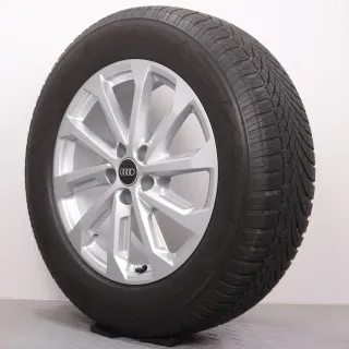 Winterräder 18 Zoll Audi Q5 GU Original Felgen 8MA601025Q Winterreifen DOT25 5 & 6mm 235/60R18 107H XL R0 Bridgestone Blizzak LM-005 10-Speichen silber 7x18ET34 - Bild 6