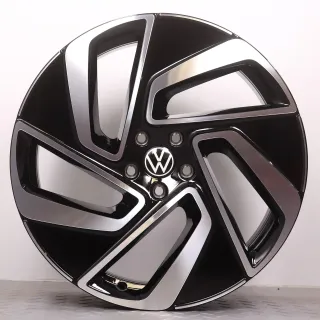 Alufelgen 20 Zoll VW ID.7 ED Original Felgen Felgensatz Montreal 14B601025E & 14B601025F schwarz glanzgedreht 8,5x20ET40 & 9,5x20ET47 5x112 57,1mm NEU - Bild 2