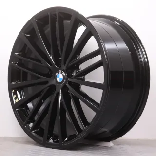 Alufelgen 19 Zoll BMW 5er G30 G31 Original Felgen Felgensatz Styling 635 V-Speiche schwarz glänzend 8x19ET30 & 9x19ET44 5x112 66,6mm NEU DEMO - Bild 8