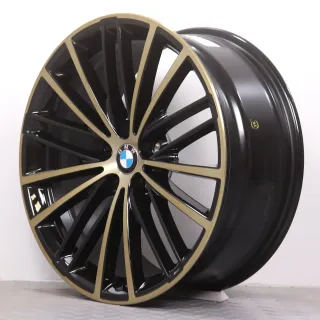 Alufelgen 19 Zoll BMW 5er G30 G31 Original Felgen Felgensatz Styling 635 V-Speiche night gold 8x19ET30 & 9x19ET44 5x112 66,6mm NEU DEMO - Bild 4